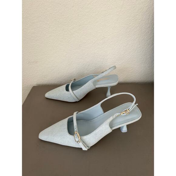 Larroude Ines Pump In Maya Denim - 6 - Picture 3 of 6